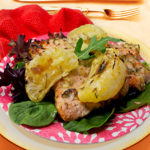 Salmon with Uniq Fruit and fennel topping