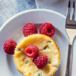 Microwaved passionfruit sponge cakes
