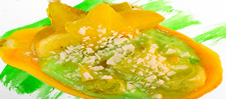 Tropical cream fruit dessert