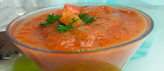 chilled papaya soup