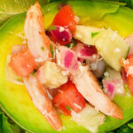 SlimCado shrimp salad