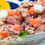 Caribbean tuna arugula salad