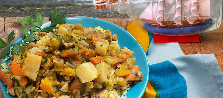 Calabaza boniato stew