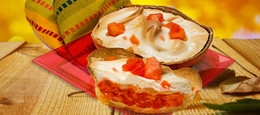 Caribbean Papaya Panama Pie